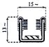 Window channel gaskets, Profile 830, see profile illustrations at end of catalog. - 10010830