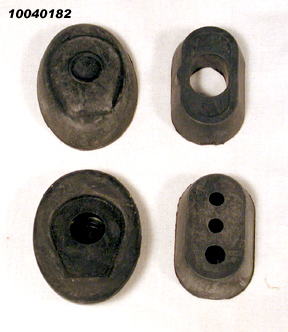 Firewall grommet kit includes: Two of the grommets have large holes for the wiring harness to pass through.  The other two grommets have different small hole patterns for the appropriate cables and wires. - 10040182