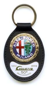 Key fob, Giulietta 50th Anniversary commemorative. - A0003