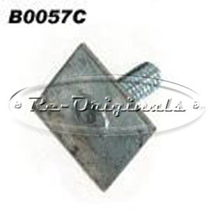 Body trim T headed clip with stud. - B0057C