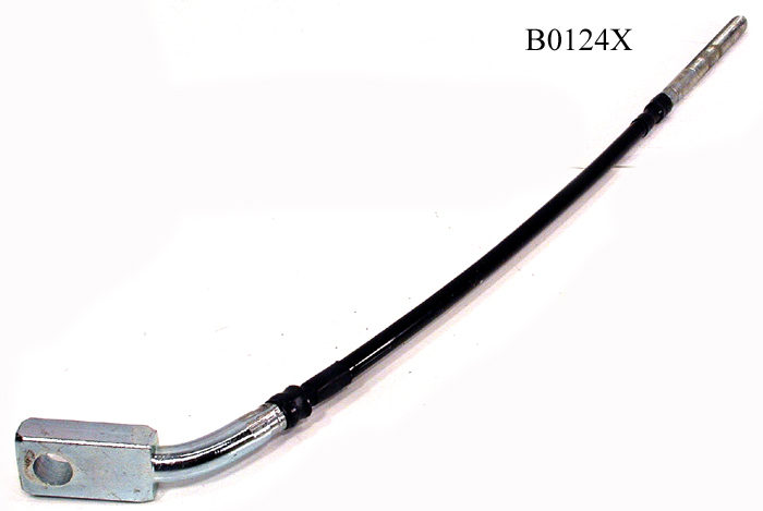 Suspension limit cable, front, new manufacture.  Need new donuts?, See B0124XB. - B0124X