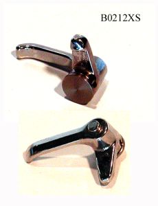 Vent window latch, front, new manufacture, left - B0212XS