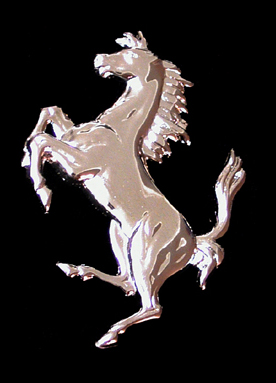 Ferrari Prancing Horse Cavallino for trunk lid.  It is 75 mm tall. - BFD11