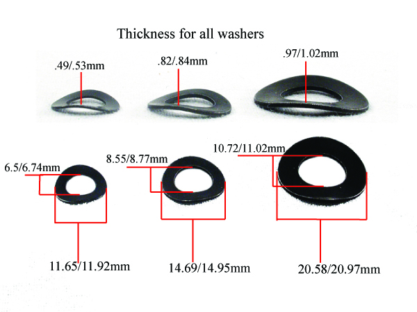 Washer, wavy style lock, 6 mm - BW06