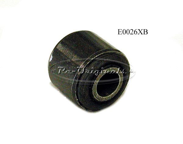 Bushing, rubber one on accelerator actuator shaft/rod on firewall, carb models only, rounded head bolt goes through it, attaches to throttle actuator rod. - E0026XB