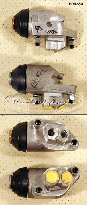 Wheel slave cylinder, new manufacture, front, complete, for 2 shoe brakes, this is a complete cylinder. - E0078X