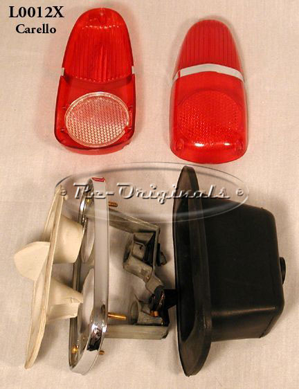 Taillight assembly, NOS, Carello or Altissimo, single horizontal bar style - L0012X