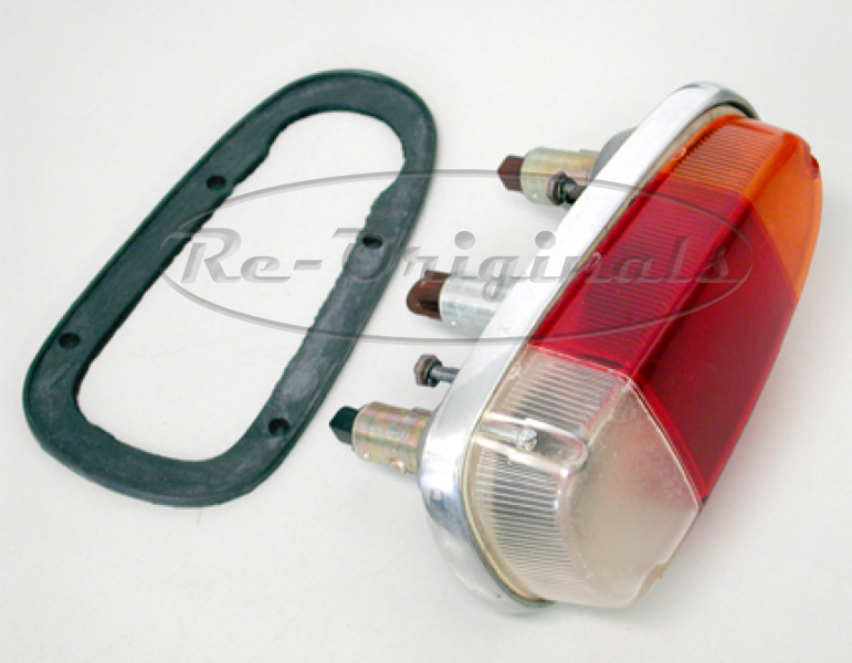 Taillight assembly, no writing on lens, alloy housing, not Lucas, great on race cars. - L0026X