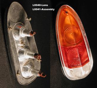 Taillights, NOS, 101 style, Carello, complete assembly. - L0041