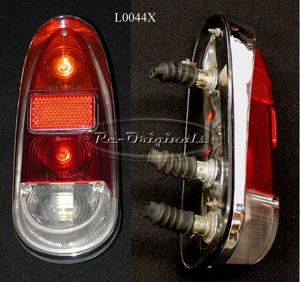 Taillight assembly, large vertical style for late series, Altissimo, #37.012.00 on lens - L0044X