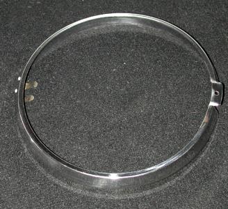 Headlight outer trim ring, Euro version for covered headlight cars, NOS, #105036501402, quite rare.  Special thin shape, stainless steel. - L0270