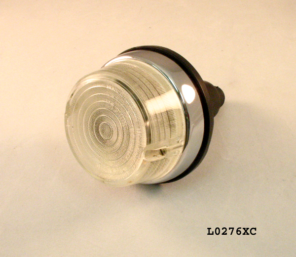 Turn signal assembly, clear, very slight concave lens, Altissimo. - L0276XC