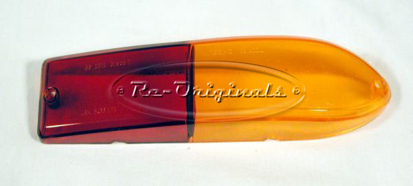 Taillight lens, right, new manufacture, as original, Altissimo, #25.500.0 on lens, red/amber - L0301XB