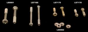 Screw for lights, 30mm long, 3.4mm diameter, 0.7 thread pitch.  Last 12mm of screw is treaded. - LS0001