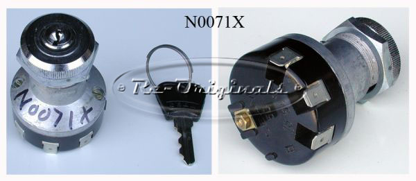 Ignition switch, turn key & push style, NOS, requires 27mm hole in dash, 4 wire contact style, CEAM #90033 - N0071X