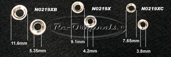 Washer for interior screws.  Nickel-plated brass.  10mm X 4mm.  Packages of 100 pieces - N0219X