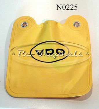 Windshield washer bag, new manufacture, yellow with black VDO design - N0225