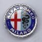 Emblem for front grill or trunk, Alfa Romeo Milano, plastic\n - B0022X