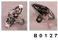 Trunk lock assembly, NOS, with keys, with tongue at bottom, mounts on body under trunk lid - B0127