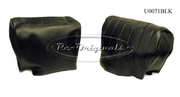 Headrest cover, original vinyl, correct heat-stitching, specify color, 1750 & 2000 only. - U0071