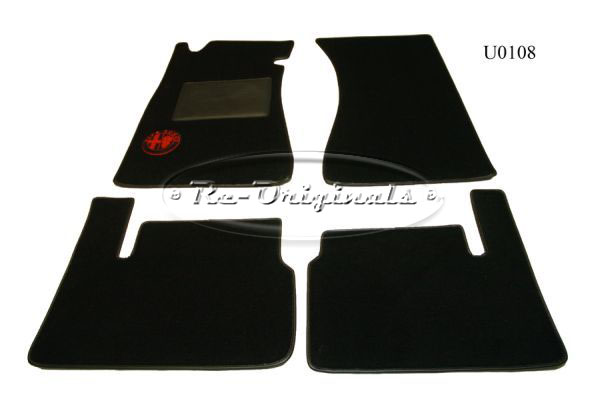 Carpet saver, specify with or without alfa emblem.  Specify car and color.  Priced per driver and passenger side. - U0108