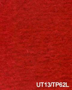 Carpet, original Italian red wool, jute back, short pile, 2 mt.  wide - U13/TP62L