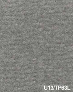 Carpet, original Italian light gray wool, jute back, short pile, 2 mt.  wide - U13/TP63L