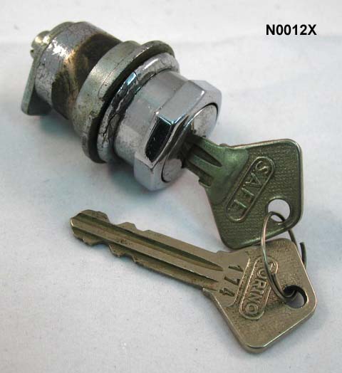 Glove box lock assembly, with key, from different application, adaptable to fit, NOS - N0012X