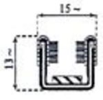 10030830 Window channel gaskets, specify hard U channel or special felt style.  The felt style is used when the metal support for the glass actually slides in the channel.  The U channel is used when the glass actually slides in the channel.  Profile 830, see rear of catalog for profile illustrations.