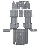Complete set of rubber mats (mat #s 1-6 in gray) - 13215000A