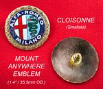 A0012 - Cloisonne Alfa Romeo emblem with 