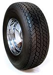 B0300XF Tire, steel belted radial, 185/70 X 14.  Vintage profile, made 2004 in South America.