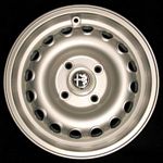 B0354B Wheel, lightweight aluminum alloy, 6.5 X 14, new manufacture, powder coated.  This is the original style GTA pattern wheel.