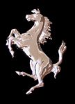 BFD11 Ferrari Prancing Horse Cavallino for trunk lid.  It is 75 mm tall.