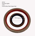 Crank seal kit includes front and rear seals.  Fiat Dino Spider 2000. - E0354
