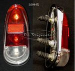 Taillight assembly, large vertical style for late series, Altissimo, #37.012.00 on lens - L0044X