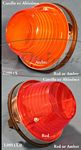Taillight assembly, NOS, Carello, amber. - L0051X