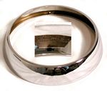 Headlight ring, new manufacture, with Carello stamp, nicer than original - L0056