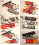 Taillight assembly, NOS, 1963-64 style, 1st series, specify Carello or Altissimo, and if Altissimo, verify numbers on lens, specify red/amber or clear/red/amber - L0096