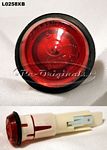 Door jamb light assembly, round, 19mm diameter, red lens, O.E.M. - L0258XB