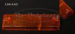 Front turn signal lens, new manufacture, amber/amber, right side. - L0414AD
