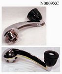 Window handles, new manufacture, round knob, cross hatch style of attachment to door. - N0009XC