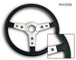 N0120B Steering wheel, non-Momo.  Extremely nice replica of the Momo, small though important differences in details.  Made in Italy.