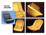 Seats, complete, frames made in Italy by the old craftsmen from Scaglietti.  The cushions, seat covers and assembly are completed by one of the specialty shops with 30 years experience making these seats.  Ferraris replacement leather for the no longer av