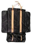 Tool bag, vintage material, leather strapping for tools, with jack pouch - U0133