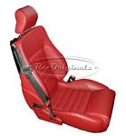 Seat covers as original, available in either the original Connolly leather colors.  Includes both seats and both head rests.  These are factory seat covers so have the embossed Cavallino on the headrests. - U0141