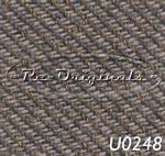 U0248 Seat cloth, original gray with amber thread, narrow weave pattern for Silver model seats, 1.4 mt.  (56) wide