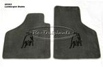 Carpet savers, Lamborghini Diablo 6000.  Modern manufacture in Italy.  Nice fitting mats to fit over the original carpets.  This style has the toro design inlaid in the mat in a contrasting color.  Choose most any combination of mat, center toro design an