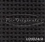 Vinyl, original black basketweave seat material, 1.4 mt.  (56) wide - U20024/A