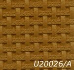 Vinyl, original tan basketweave seat material, 1.4 mt.  (56) wide. - U20026/A